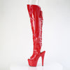 ADORE-3019HWR Stiefelette Plateau Rot | Pleaser