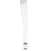ADORE-3019HWR Plateau Overknee Stiefel Weiß von Pleaser – Ansicht 2