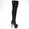 ADORE-3020 Plateau Overknee Stiefel - Schwarz von Pleaser – Ansicht 5