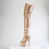 ADORE-3020GP Plateau Overknee Stiefel Beige von Pleaser – Ansicht 3
