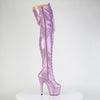 ADORE-3020GP Plateau Overknee Stiefel Violett/Lila von Pleaser – Ansicht 5