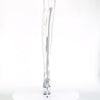 ADORE-3021 Plateau Overknee Stiefel Transparent/Silber von Pleaser – Ansicht 4