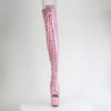 ADORE-3021GP Overknee Stiefel Plateau Rosa von Pleaser – Ansicht 2