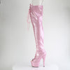 ADORE-3021GP Overknee Stiefel Plateau Rosa von Pleaser – Ansicht 3