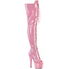ADORE-3021GP Overknee Stiefel Plateau Rosa von Pleaser