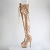 ADORE-3021GP Plateau Overknee Stiefel Beige von Pleaser – Ansicht 3
