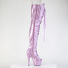 ADORE-3021GP Plateau Overknee Stiefel Violett/Lila von Pleaser – Ansicht 5
