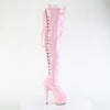 ADORE-3063 - Plateau Overknee Stiefel - Rosa Lack von Pleaser – Ansicht 5