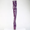 ADORE-3063 Plateau Overknee Stiefel Dunkel Violett Lack von Pleaser – Ansicht 2