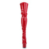 ADORE-3063 Stiefeletten Plateauschuhe Rot | Pleaser