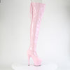 ADORE-3850 Plateau Overknee Stiefel Rosa von Pleaser – Ansicht 5