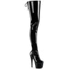 ADORE-4000SLT - Plateau Overknee Stiefel - Schwarz Lack von Pleaser