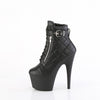 ADORE-700-05 Plateau Stiefeletten - Schwarz Leder von Pleaser – Ansicht 3