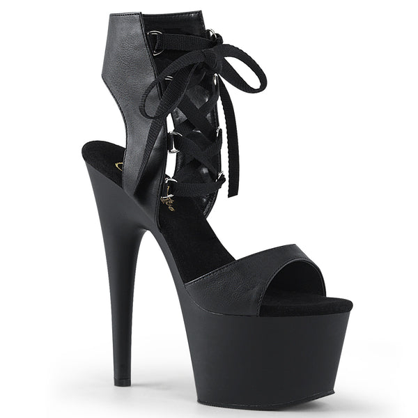 ADORE-700-14 Plateau Sandaletten - Schwarz | Pleaser