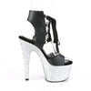 ADORE-700-14LG Plateau Sandaletten - Silber | Pleaser
