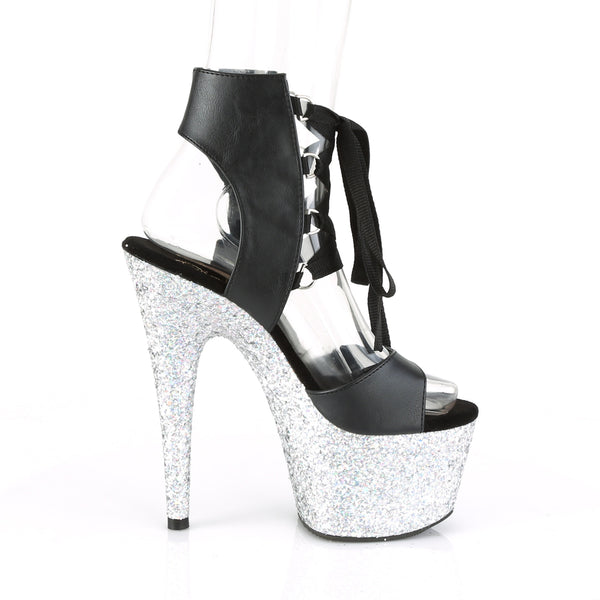 ADORE-700-14LG Plateau Sandaletten - Silber | Pleaser