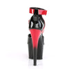ADORE-700-16 Plateau Sandaletten Lack Schwarz/Rot | Pleaser