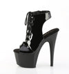 ADORE-700-20 Stiefelette Plateauschuhe Schwarz von Pleaser – Ansicht 3