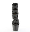 ADORE-700-24 Plateau Sandaletten Schwarz Stretch von Pleaser – Ansicht 2
