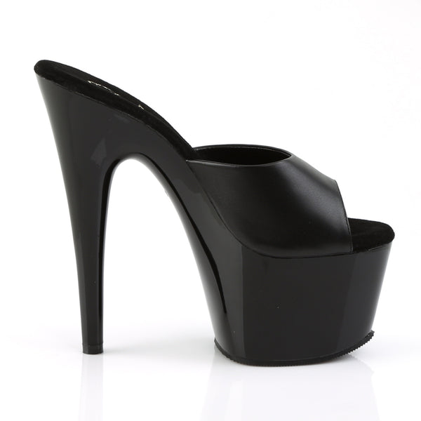 ADORE-701 Plateau Pantoletten Schwarz Matt von Pleaser – Ansicht 5