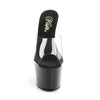 ADORE-701 Plateau Pantoletten Transparent/Schwarz von Pleaser – Ansicht 2