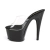 ADORE-701 Plateau Pantoletten Transparent/Schwarz von Pleaser – Ansicht 3