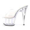 ADORE-701 Plateau Pantoletten Transparent | Pleaser SALE