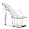 ADORE-701 Plateau Pantoletten Transparent | Pleaser SALE
