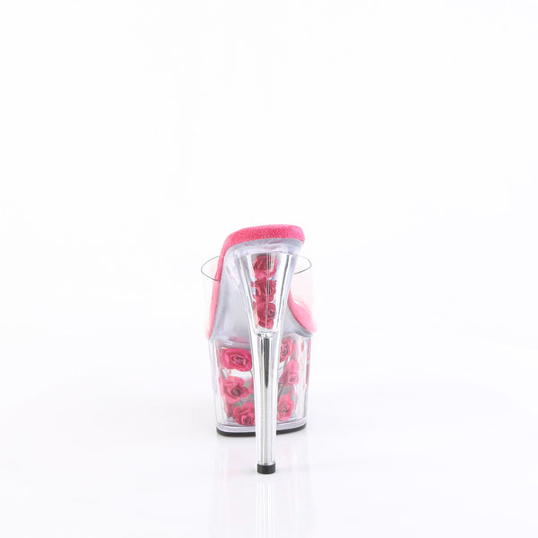 ADORE-701FL Plateau Pantoletten Hot Pink von Pleaser – Ansicht 4