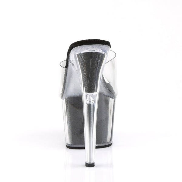 ADORE-701G Plateau Pantoletten Schwarz von Pleaser – Ansicht 4