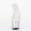 ADORE-701G Plateau Pantoletten Silber von Pleaser – Ansicht 2
