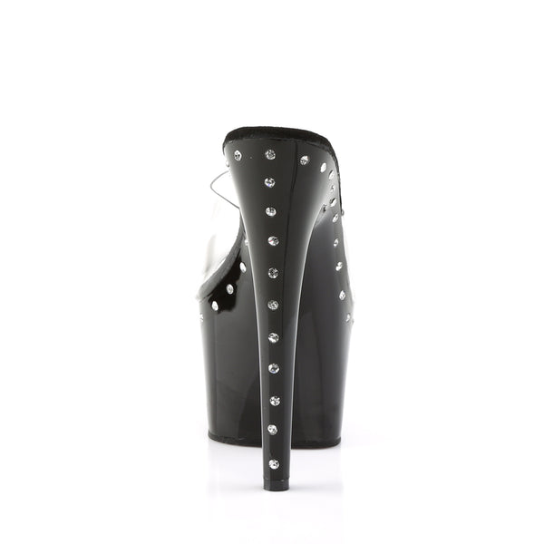 ADORE-701LS Plateau Pantoletten - Schwarz von Pleaser – Ansicht 4