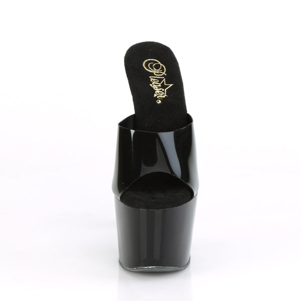 ADORE-701N Plateau Pantoletten Schwarz von Pleaser – Ansicht 2