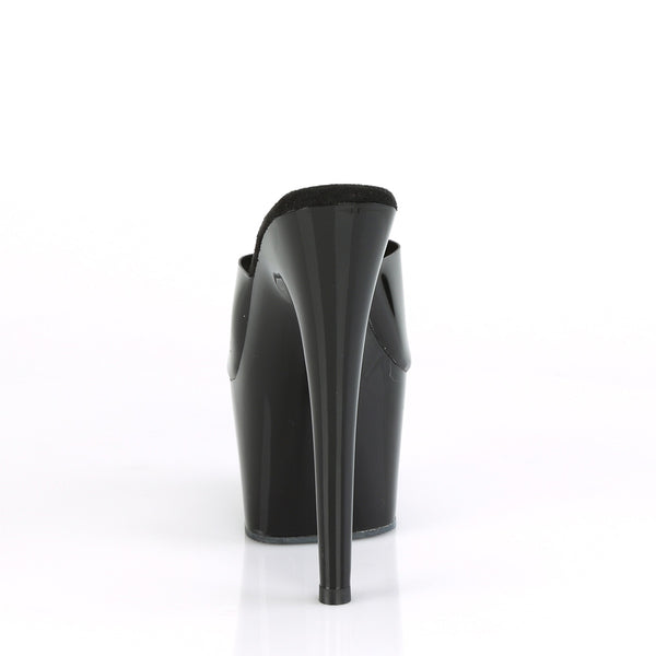 ADORE-701N Plateau Pantoletten Schwarz von Pleaser – Ansicht 4