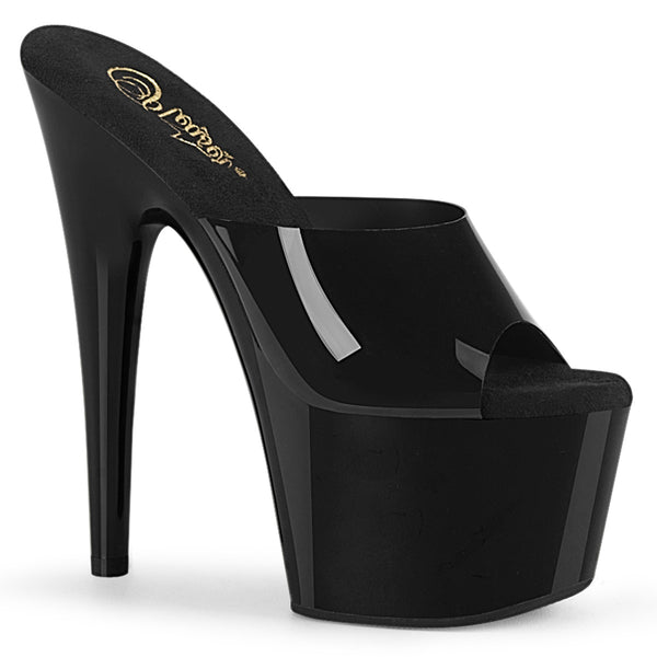 ADORE-701N Plateau Pantoletten Schwarz von Pleaser