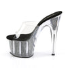 ADORE-701SRS Plateau Pantoletten - Schwarz von Pleaser – Ansicht 3