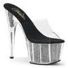 ADORE-701SRS Plateau Pantoletten - Schwarz von Pleaser
