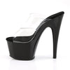 ADORE-702 Plateau Pantoletten - Transparent von Pleaser – Ansicht 3