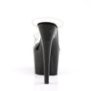 ADORE-702 Plateau Pantoletten - Transparent von Pleaser – Ansicht 4