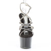 ADORE-706 Plateau Sandaletten Schwarz Lack von Pleaser – Ansicht 2