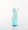 ADORE-708 Plateau Sandaletten Blau Türkis von Pleaser – Ansicht 2