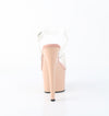 ADORE-708 Plateau Sandaletten Beige Lack von Pleaser – Ansicht 4