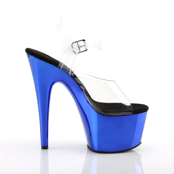 ADORE-708 Plateau Sandaletten Blau | Pleaser