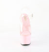 ADORE-708 Plateau Sandaletten Rosa Lack von Pleaser – Ansicht 2