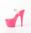 ADORE-708 Plateau Sandaletten Pink Lack von Pleaser – Ansicht 3