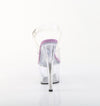 ADORE-708 Plateau Sandaletten Transparent/Lila | Pleaser