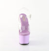 ADORE-708 Plateau Sandaletten Violett Lack von Pleaser – Ansicht 2