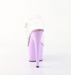 ADORE-708 Plateau Sandaletten Violett Lack von Pleaser – Ansicht 4