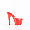 ADORE-708 Sandalette Plateauschuhe Rot | Pleaser