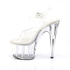 ADORE-708 Plateau Sandaletten Transparent | Pleaser